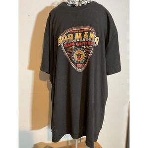 Norman's Rare Guitars Tarzana California Graphic T-Shirt Black 3XL Mens Short